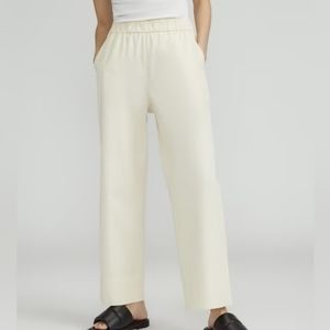 Everlane Women’s The Easy Pant, Canvas White, Size 0